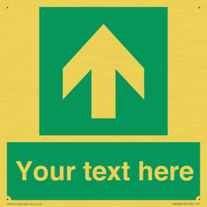 Safe condition Custom arrow up sign